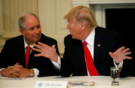 Blackstone CEO Schwarzman to back Trump, Axios reports