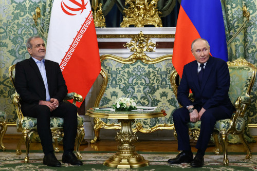 Putin and Iran’s president deepen defence ties with 20-year pact