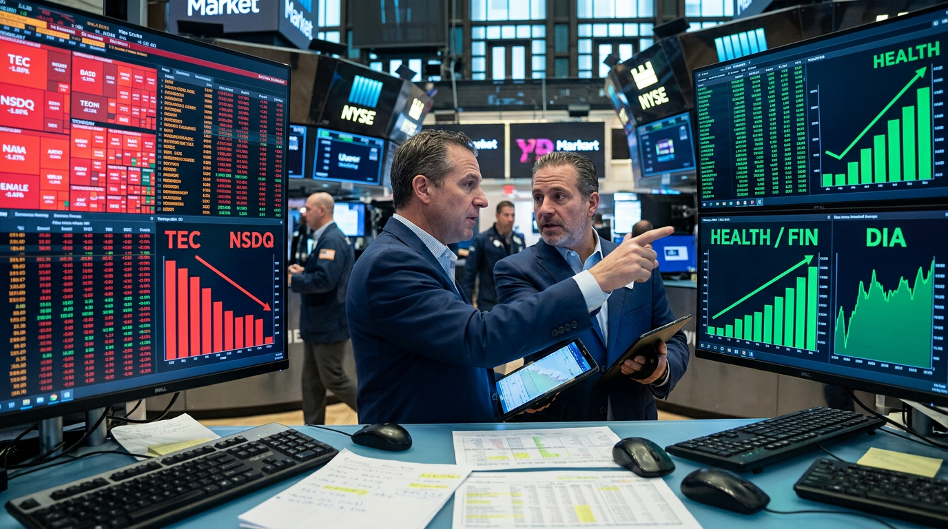 The Rotation Is Real — Healthcare and Financials Just Took the Wheel From Tech