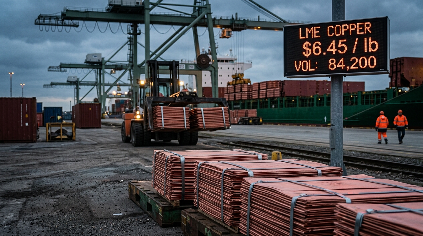 Copper at $6.45 After the Record Drop. Here Is What Traders Watch Monday.
