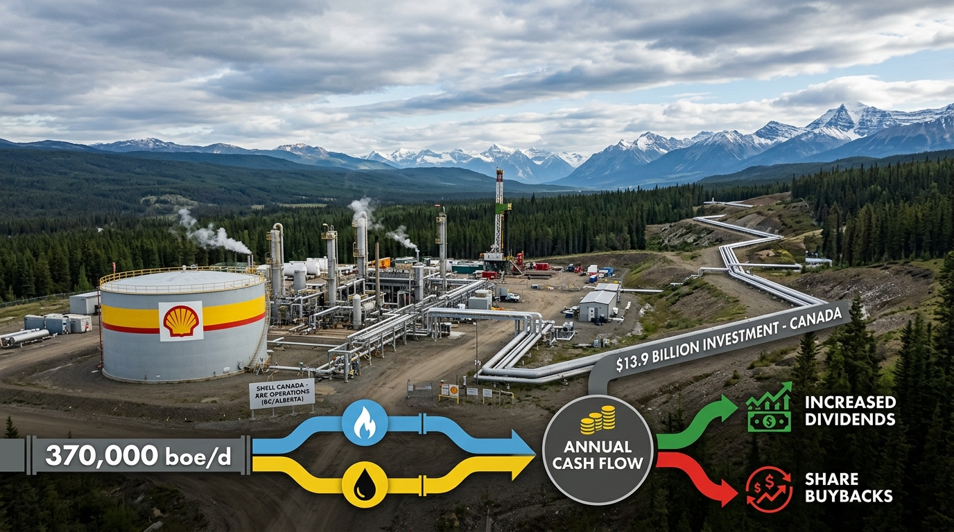 Shell&rsquo;s $13.9 Billion Canada Bet: 370,000 boe/d and Dividends