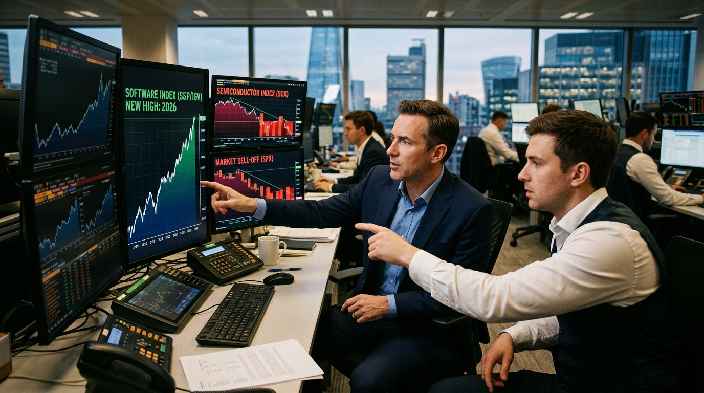Software Stocks Hit 2026 Highs While the Rest of the Market Sells Off