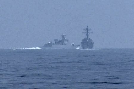 Chinese warship passed in ‘unsafe manner’ near US destroyer in Taiwan Strait, military officials say